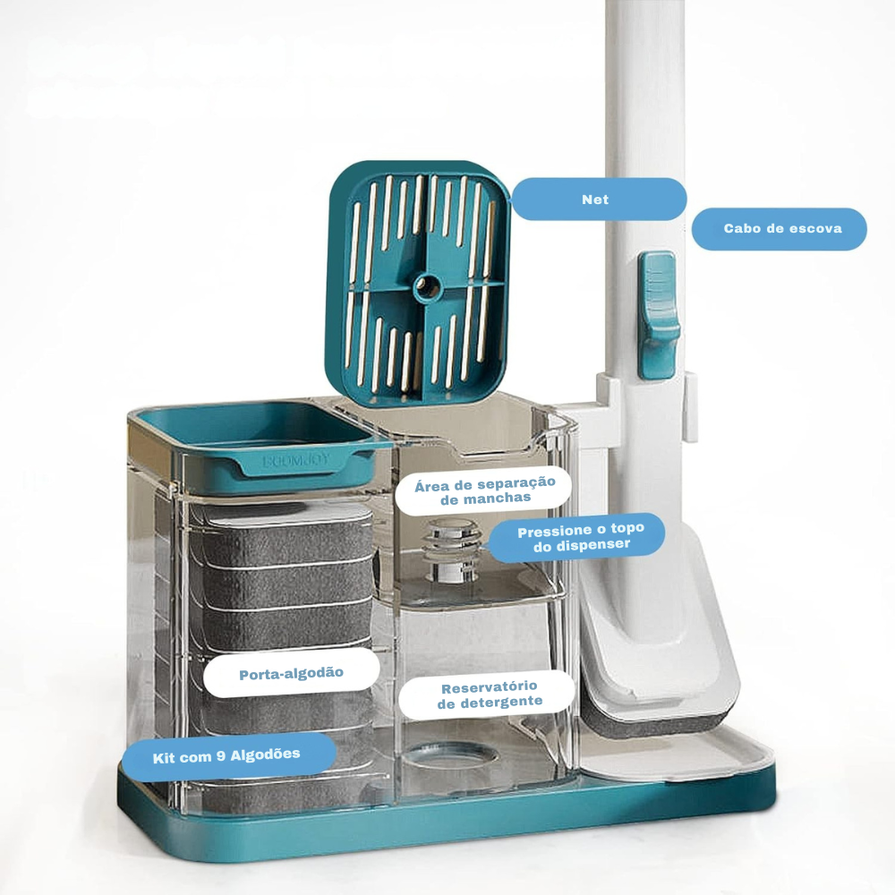 AmazeBrush Kit - Escova Dispenser de Detergente (+ 20 Esponjas de Brinde)