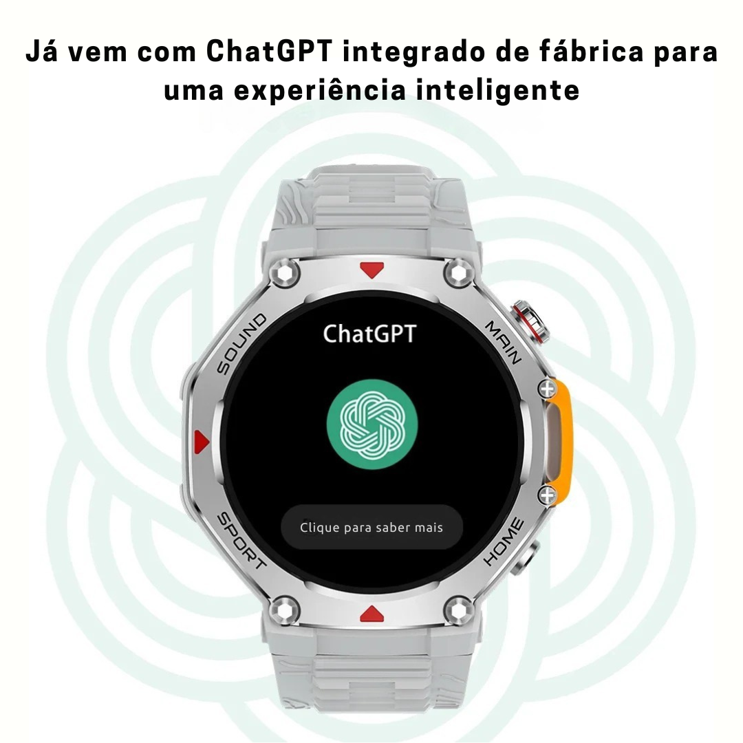 M-Rex4 (Últra Resistente) - SmartWatch Inteligente a Prova d'água e Tecnologia Militar