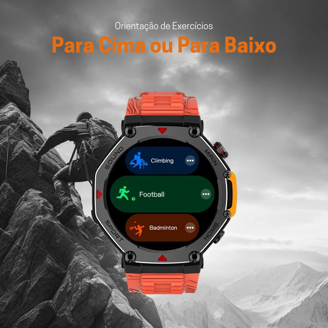 M-Rex4 (Últra Resistente) - SmartWatch Inteligente a Prova d'água e Tecnologia Militar