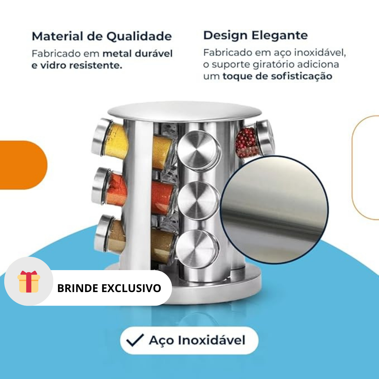 (Oferta Especial) Prateleira Dobrável 5 em 1 com Rodinhas + Brinde Grátis