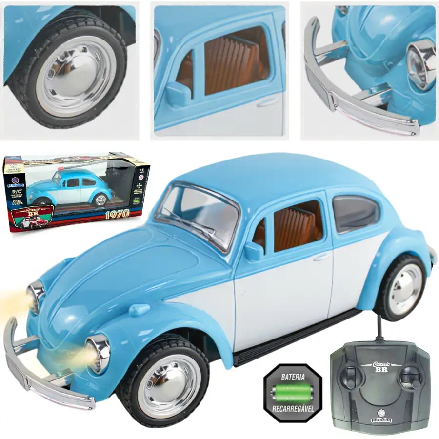 Fusca Clássico 1970 controle remoto c/ bateria recarregável (FRETE GRÁTIS + DESCONTO HOJE)