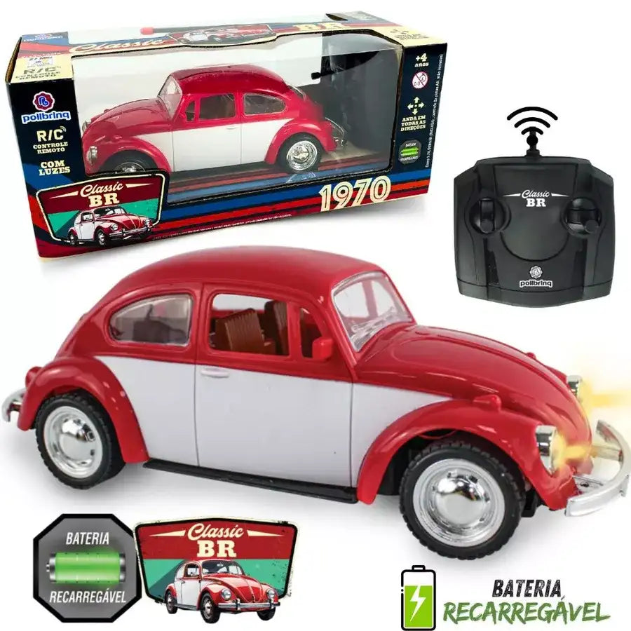 Fusca Clássico 1970 controle remoto c/ bateria recarregável (FRETE GRÁTIS + DESCONTO HOJE)