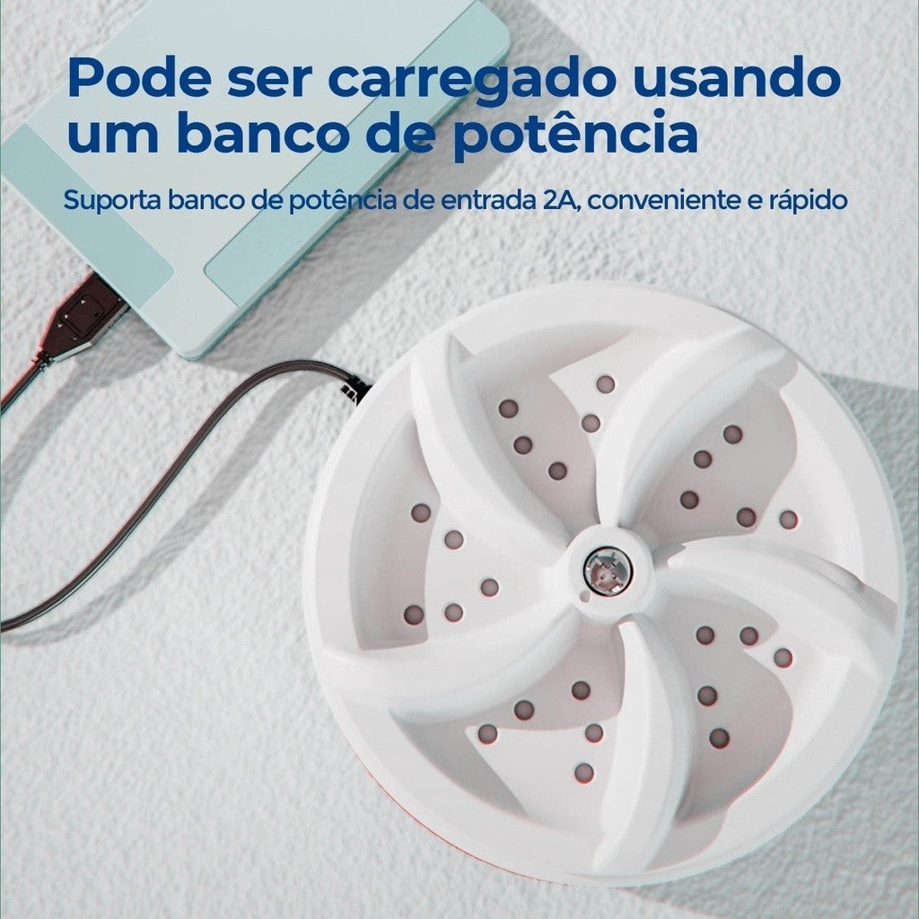Kit Compact Wash™ Lavanderia Portátil + Balde + Cesto Dobrável – Estoque Limitado!