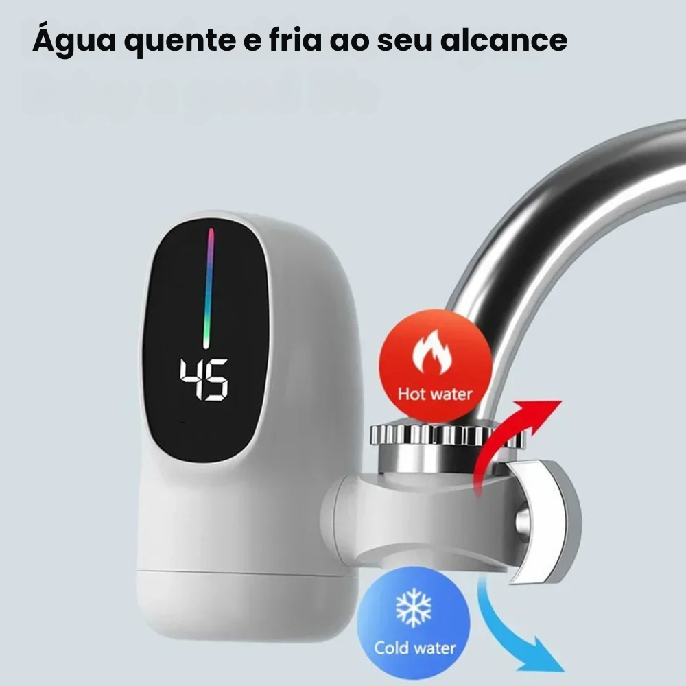 (Compre 1 LEVE 2) Aquecedor de Torneira Turbo Econômico – [LANÇAMENTO EXCLUSIVO 2025]