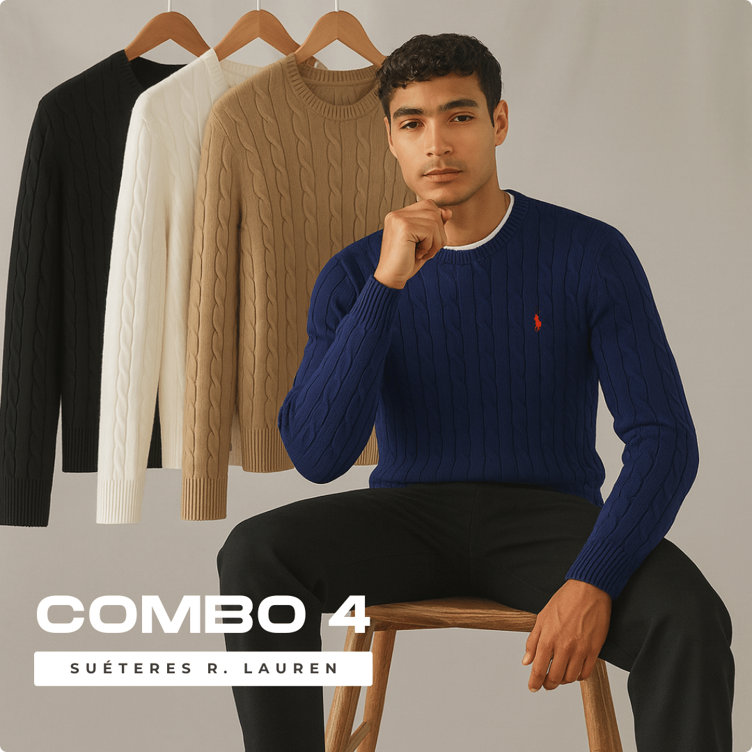 [Combo 4] - Suéteres Ralph L. em Tecido Premium