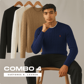 [Combo 4] - Suéteres Ralph L. em Tecido Premium