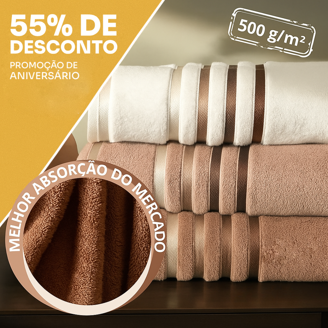 10 Toalhas Karsten Banho Gigante Fio Penteado (PROMOÇÃO LIMITADA)