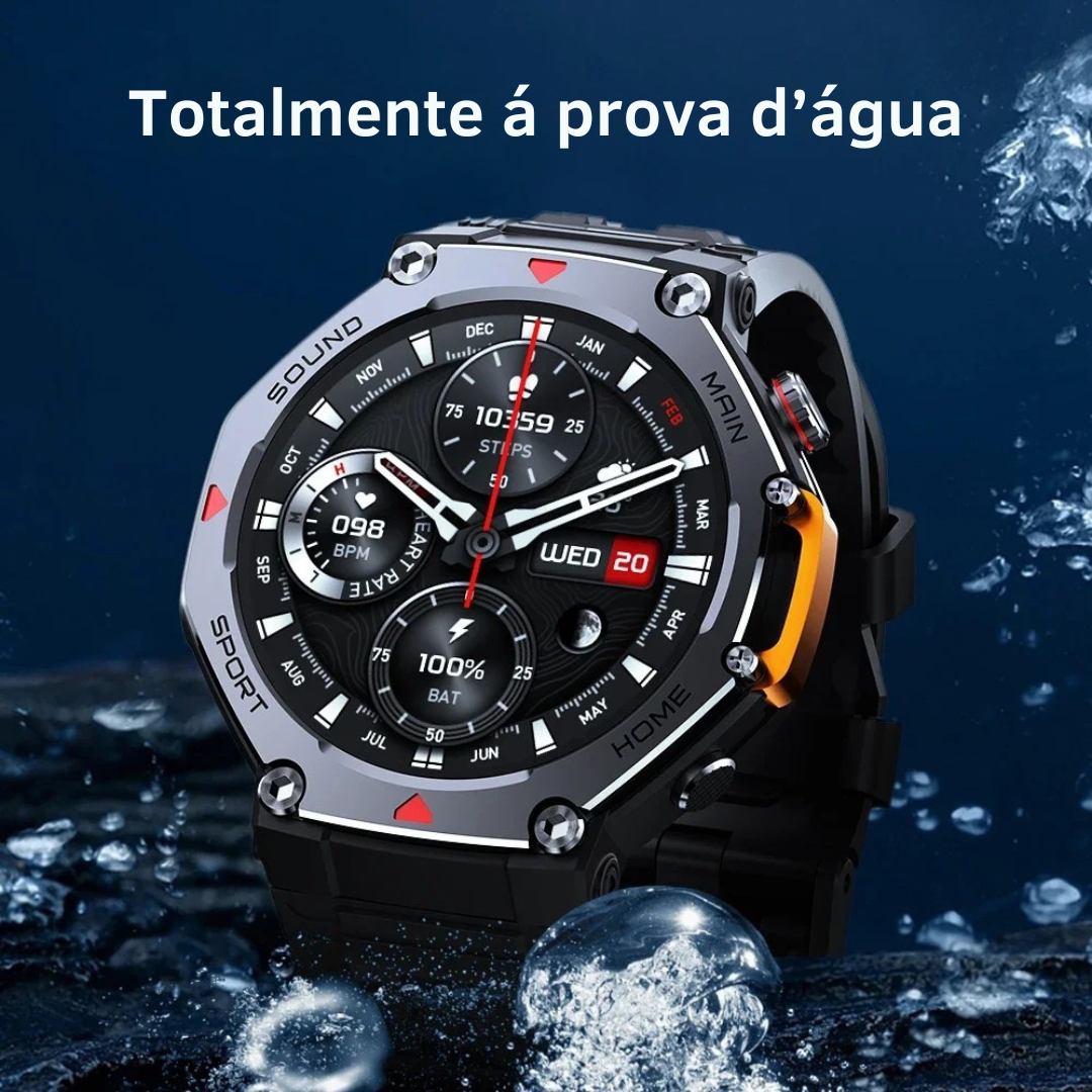 M-Rex4 (Últra Resistente) - SmartWatch Inteligente a Prova d'água e Tecnologia Militar
