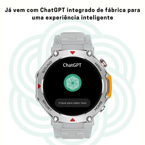 M-Rex4 (Últra Resistente) - SmartWatch Inteligente a Prova d'água e Tecnologia Militar