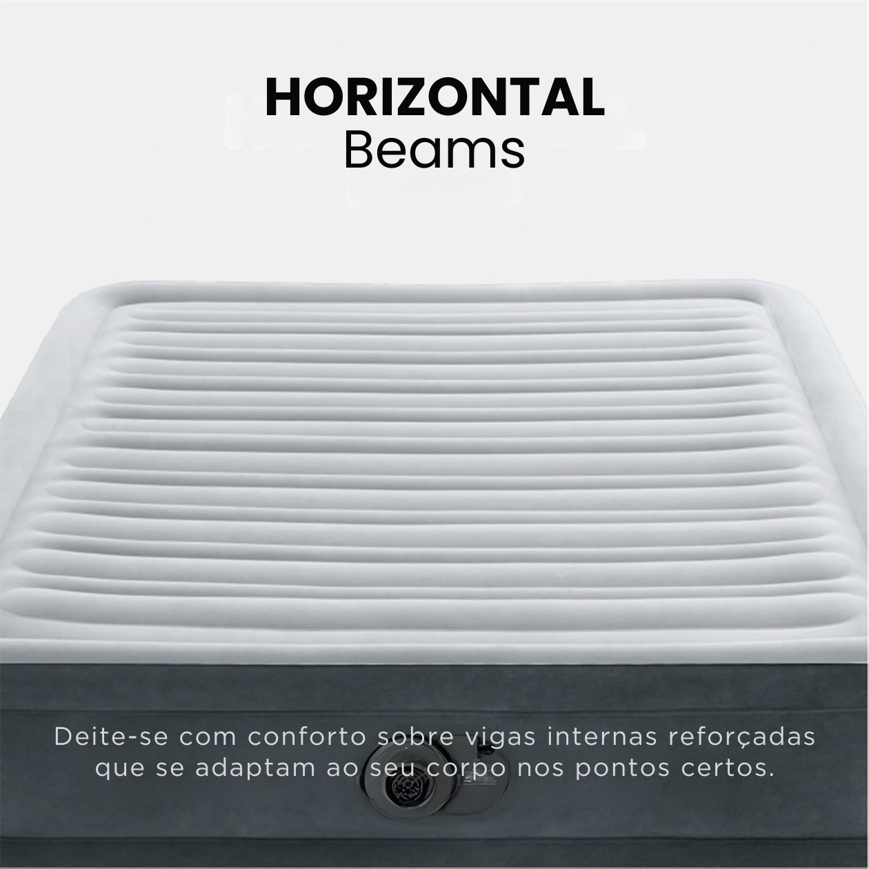[Últimas Unidades] Colchão Inflável Casal com Bomba Elétrica Interna – Suporta 280kg com Conforto DuraBeam®