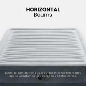 [Últimas Unidades] Colchão Inflável Casal com Bomba Elétrica Interna – Suporta 280kg com Conforto DuraBeam®