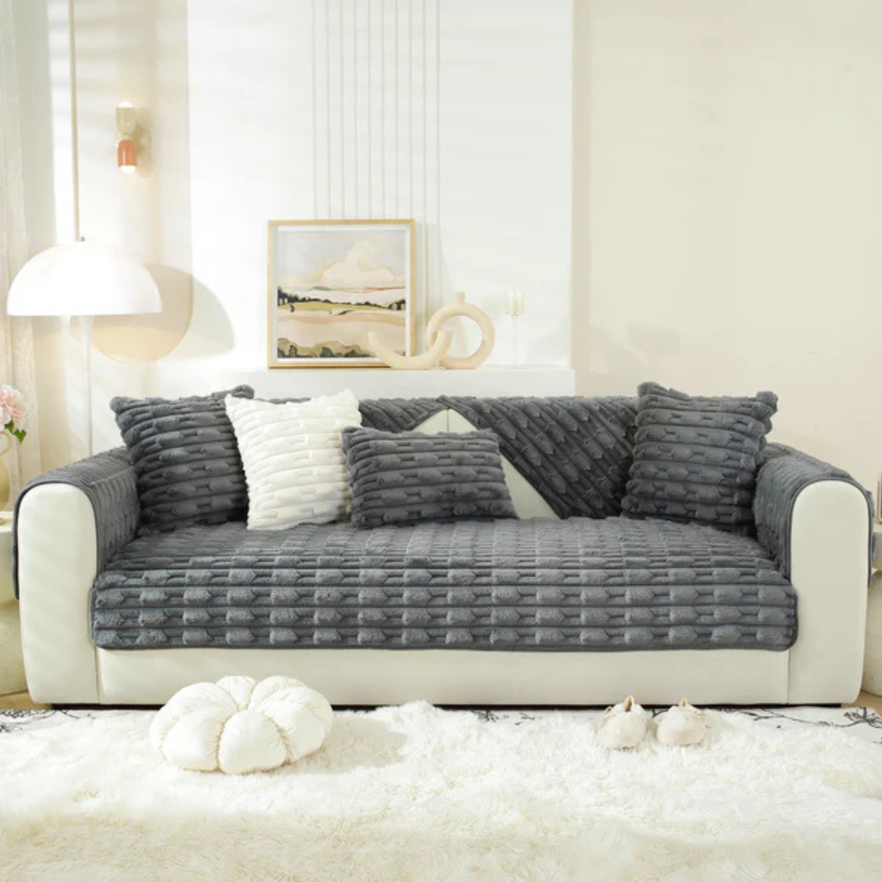 [COMPRE 1 LEVE 2] Capa para Sofá Puff Premium Antiderrapante + BRINDE: 2 Fronhas